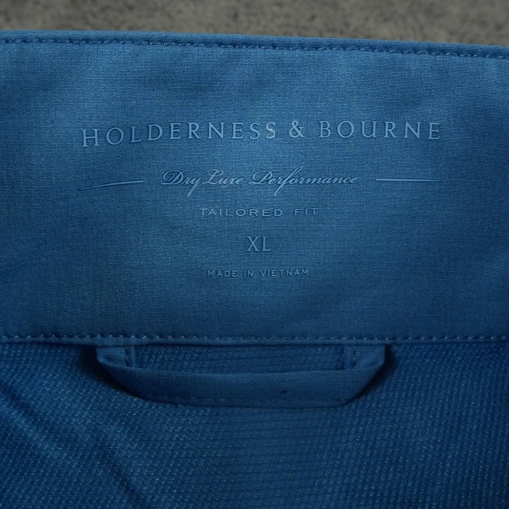 Holderness & Bourne Men's The Hyde Performance Jacket Blue‎ Tailored Fit XL